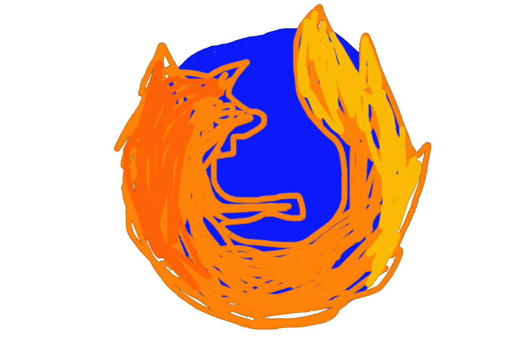 illsutriertes firefox logo